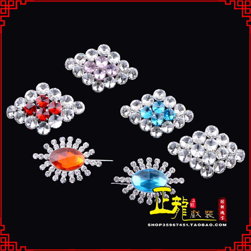 恩平花旦青衣小姐水钻领花胸花胸针 领扣
